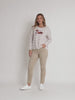 LA Distressed Pull On Stretch Denim Jean - Natural