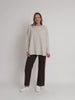 Rochelle Side Button Knit - Natural