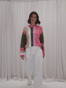 Indie Stripe Knit Top - Multi