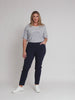 Stretch Full Length Bengaline Pant - Navy