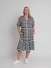 Diamonds are Forever Print Tier Dress - Navy / White