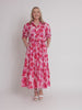 Pink Poppy Midi Dress