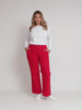 Hudson Wide Leg Jean - Red
