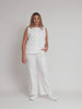 Charli Reversible Button Up Denim Vest - Ivory