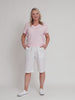Santorini Cotton Pull On Short - White