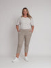Santorini Cotton Capri Pant - Natural