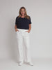 Charli Straight Leg Denim Jean - Ivory