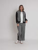 Empire Spliced Jacket - Black Ivory