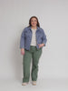 Maddy High Rise Wide Leg Jean - Khaki
