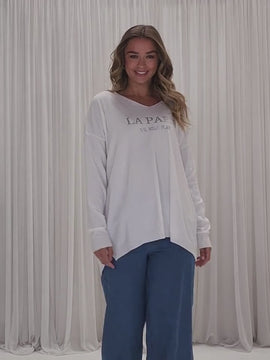 La Paris Knit Top - White