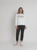 The Retro Cuff Straight Leg Jean - Black