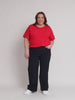 Marine Wide Leg Pant-Navy