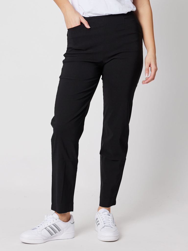 Stretch slim leg bengaline pant