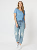 Ivy High Rise Relaxed Leg Mom Jean - Denim