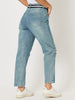 Ivy High Rise Relaxed Leg Mom Jean - Denim