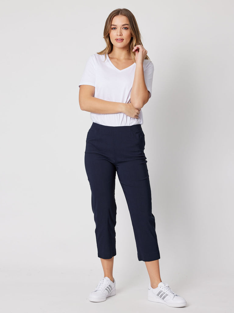 Womens Trousers Zara Navy Blue Trousers Zara Navy Stretch Full