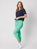V Neck Cotton Tee - Navy